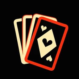 Hearts Score Tracker icon: 3 fanned cards with an ace of hearts on black.